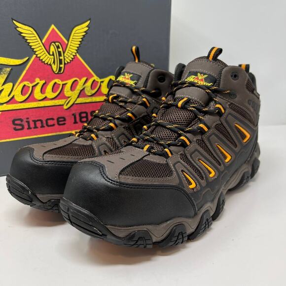 Thorogood Men's Crosstrex Hiking Boots Size 11.5W Composite Safety Toe Outdoors - Picture 2 of 15